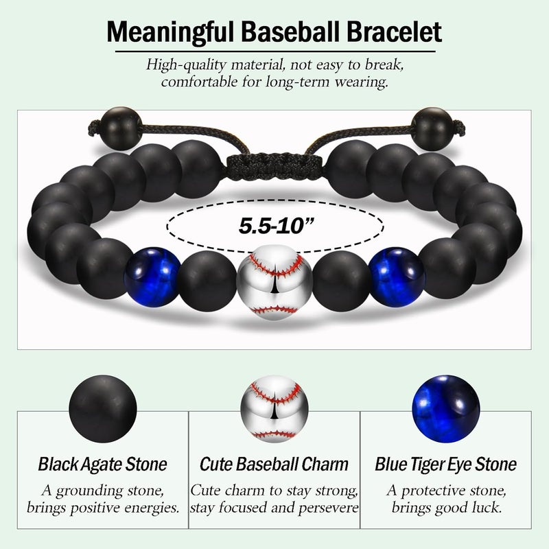 EFVISD Store Soccer Football Basketball Baseball Hockey Bracelet Gifts for Boys Players Team Lovers Son Grandson Brother Nephew Friend as Birthday/Valentines Day/Graduation/Back to School/Christmas Gifts - Image 4